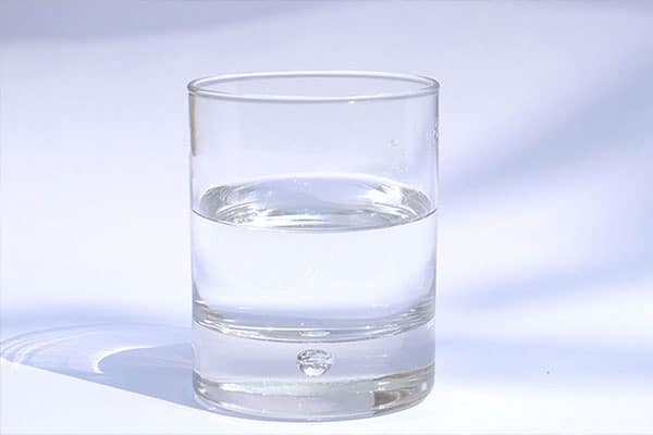 Glass of water